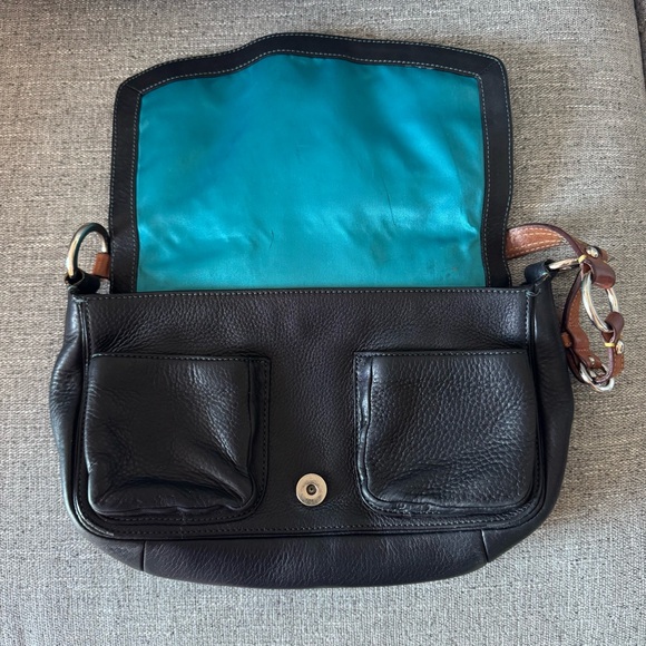 coach Chelsea Black Leather Shoulder bag Y2K - Picture 4 of 13